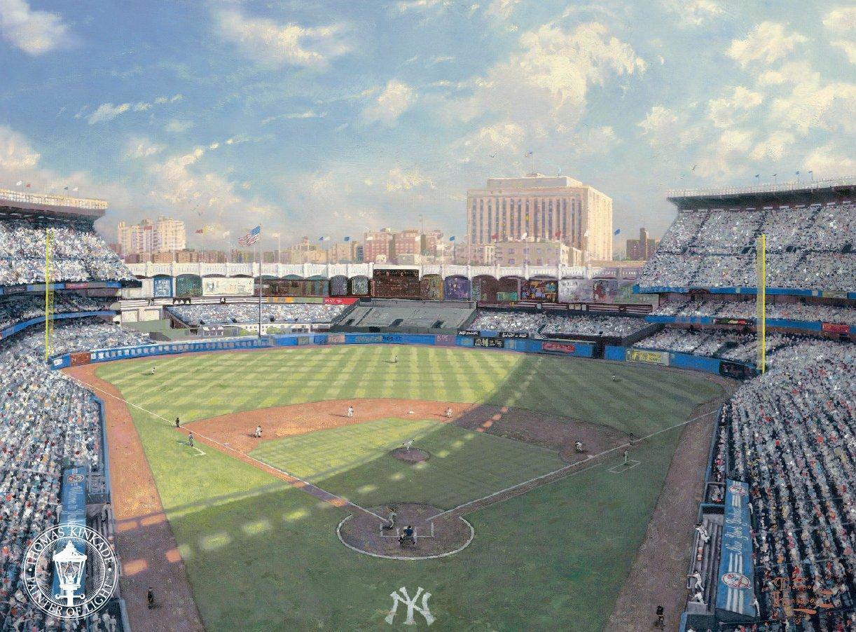 Yankee Stadion Thomas Kinkade Ölgemälde